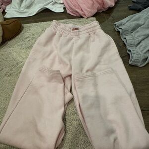 Pink sweatpants